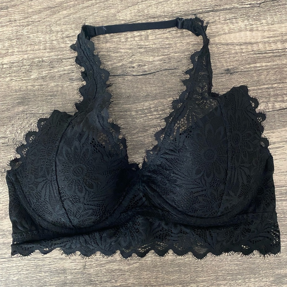 PINK Victoria's Secret Black Lace Bralette
